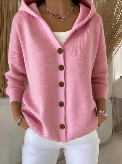 Chaqueta de mujer – Suavidad rosa que abriga con encanto