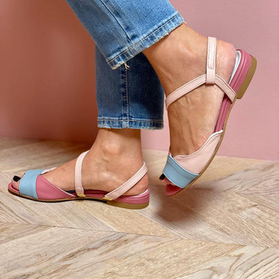 Sandalias de mujer – Comodidad alegre en tonos pastel