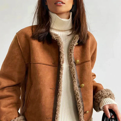 Chaqueta de mujer – Elegancia cálida con toque artesanal