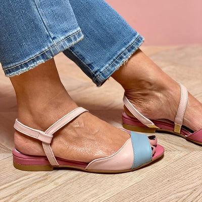 Sandalias de mujer – Comodidad alegre en tonos pastel