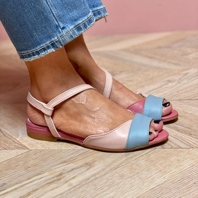 Sandalias de mujer – Comodidad alegre en tonos pastel