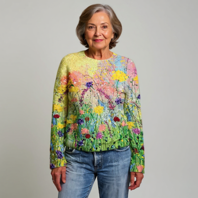 Jersey de mujer – Colores de primavera en cada hilo